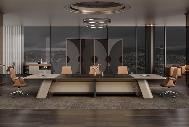 簡(jiǎn)約現(xiàn)代會(huì)議桌-4