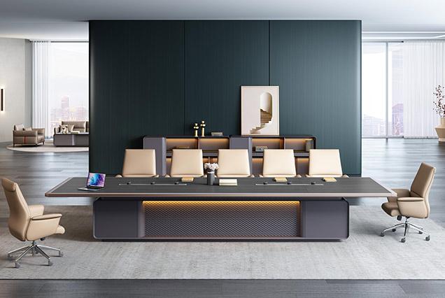 簡(jiǎn)約現(xiàn)代會(huì)議桌-1