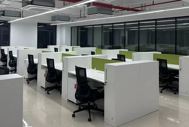 簡約現代職員桌-12